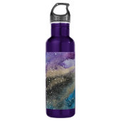 Galaxy Afdrukken Buitenruimte Waterverf Fles (Voorkant)