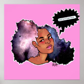 Galaxy Afro Poster (Voorkant)
