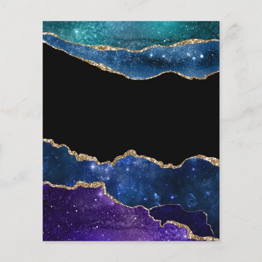 Galaxy Agate Bat Mitzvah Flyer (Achterkant)