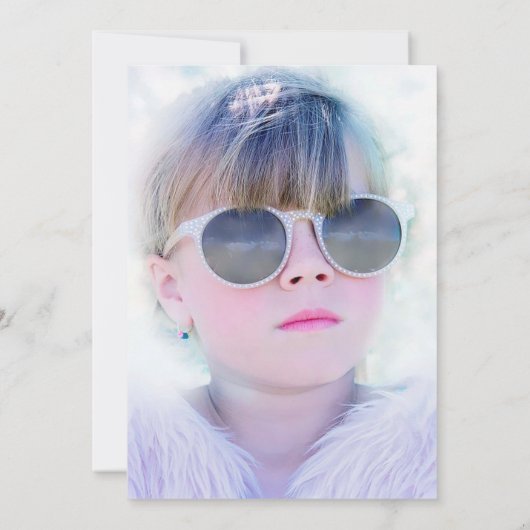 Galaxy Agate Bat Mitzvah Foto Kaart (Achterkant)