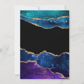 Galaxy Agate Bat Mitzvah Kaart (Achterkant)