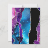 Galaxy Agate Bat Mitzvah RSVP Kaartje (Achterkant)