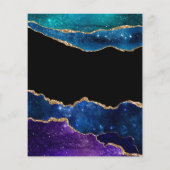 Galaxy Agate Bat Mitzvah uitnodiging Flyer (Achterkant)