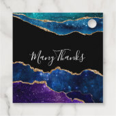 Galaxy Agate Bedankjes Labels (Achterkant)