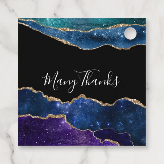 Galaxy Agate Bedankjes Labels (Achterkant)