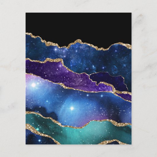 Galaxy Agate Quinceañera Flyer (Achterkant)