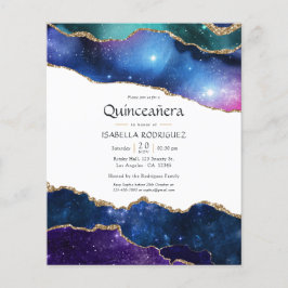Galaxy Agate Quinceañera Flyer