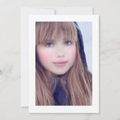 Galaxy Agate Quinceañera Foto Kaart (Achterkant)