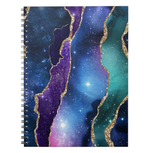 Galaxy Agate Serie Design 13 Notitieboek (Voorkant)