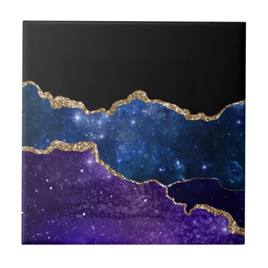 Galaxy Agate Serie Design 1 Tegeltje (Voorkant)