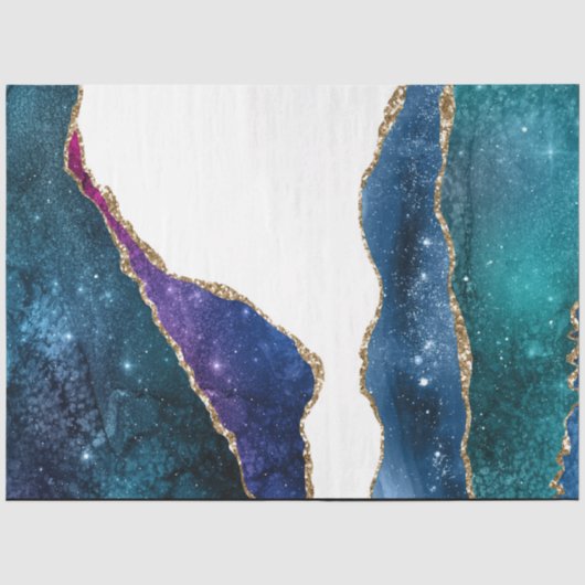 Galaxy Agate Serie Design 3 Tissuepapier (Voorkant)