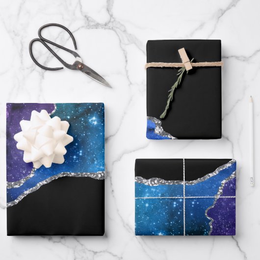 Galaxy Agate Serie Design 9   Inpakpapier Vel (Voorkant)