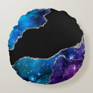 Galaxy Agate Serie Design 9  Rond Kussen