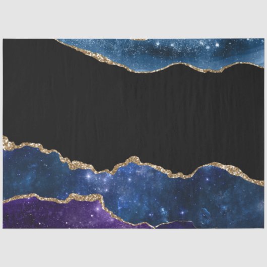 Galaxy Agate Serie Ontwerp 10 Tissuepapier (Voorkant)