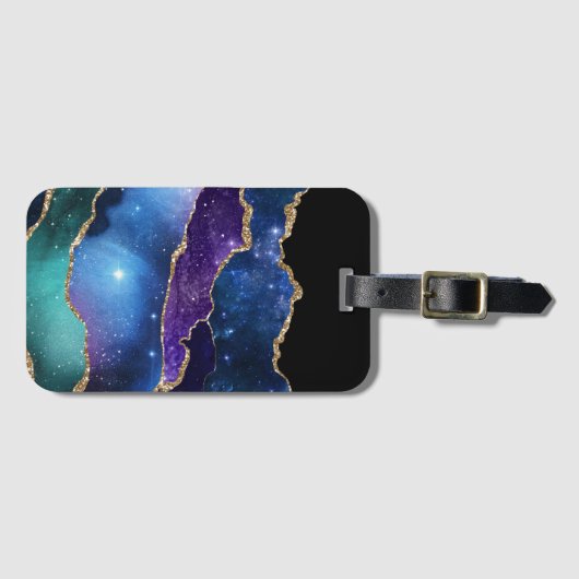 Galaxy Agate Serie Ontwerp 13 Bagagelabel (Voorkant (horizontaal))