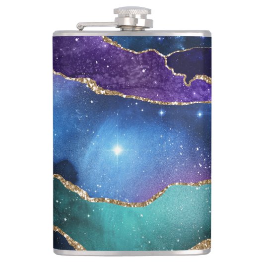 Galaxy Agate Serie Ontwerp 13 Heupfles (Voorkant)