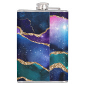 Galaxy Agate Serie Ontwerp 13 Heupfles (Achterkant)