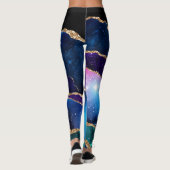 Galaxy Agate Serie Ontwerp 13 Leggings (Achterkant)