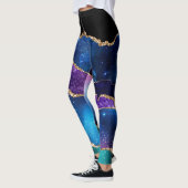 Galaxy Agate Serie Ontwerp 13 Leggings (Links)