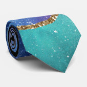 Galaxy Agate Serie Ontwerp 13   Stropdas (Opgerold)