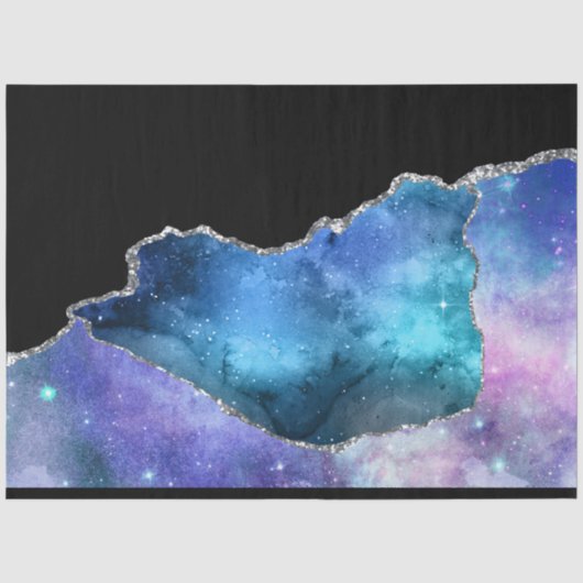 Galaxy Agate Serie Ontwerp 17 Tissuepapier (Voorkant)