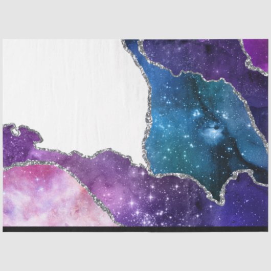 Galaxy Agate Serie Ontwerp 19 Tissuepapier (Voorkant)