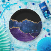 Galaxy Agate Serie Ontwerp 1 Papieren Bordje (Feest)
