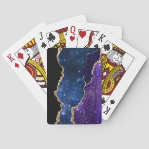 Galaxy Agate Serie Ontwerp 1  Pokerkaarten