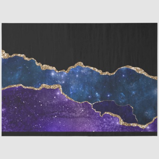 Galaxy Agate Serie Ontwerp 1 Tissuepapier (Voorkant)