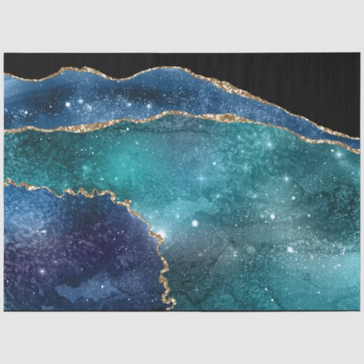 Galaxy Agate Serie Ontwerp 22 Tissuepapier (Voorkant)