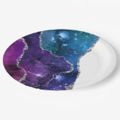 Galaxy Agate Serie Ontwerp 23 Papieren Bordje (Gekanteld)