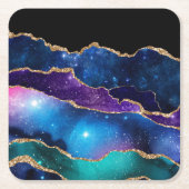 Galaxy Agate Series Design 13 Kartonnen Onderzetters (Voorkant)