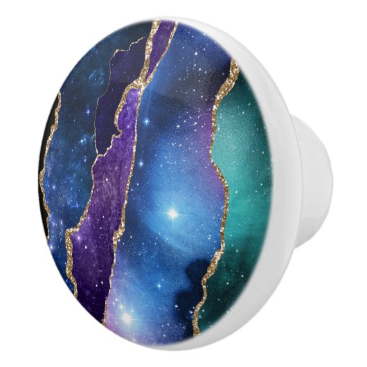 Galaxy Agate Series Design 13 Keramische Knop (Rechts)