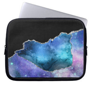Galaxy Agate Series Design 17 Laptop Sleeve