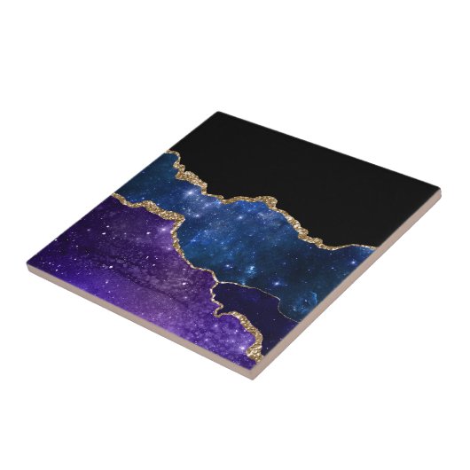 Galaxy Agate Series Design 1 Tegeltje (Zijkant)