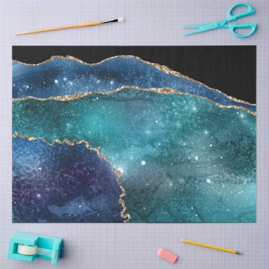 Galaxy Agate Series Design 22-weefselpapier Tissuepapier (Craft)