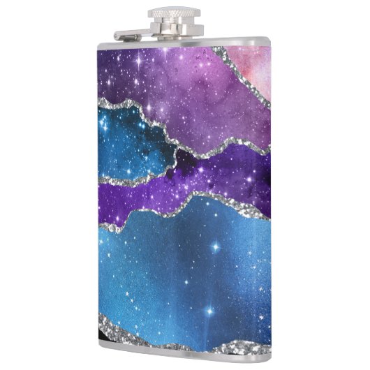 Galaxy Agate Series Design 7 Flask Heupfles (Links)