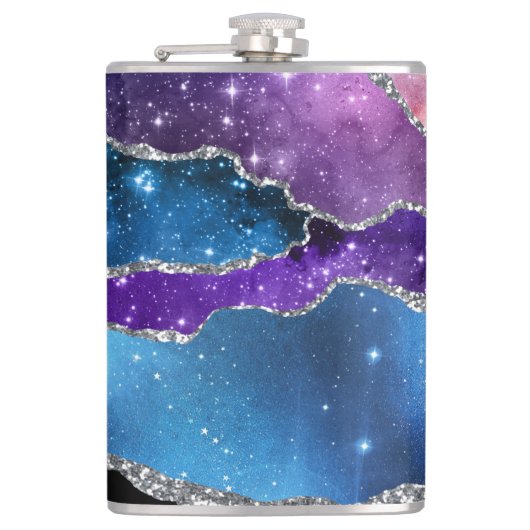 Galaxy Agate Series Design 7 Flask Heupfles (Voorkant)