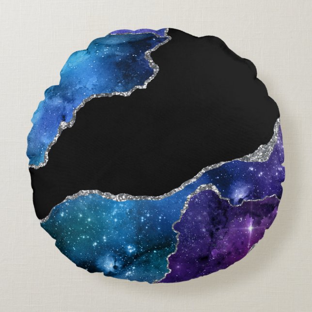 Galaxy Agate Series Design 9 Rond Kussen (Voorkant)