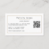 Galaxy Agate Stenen QR Code Zakelijke Kaart Visitekaartje (Achterkant)