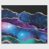Galaxy Agate Stone Cadeaupapier (Vlak)