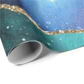 Galaxy Agate Stone Cadeaupapier (Rol Hoek)