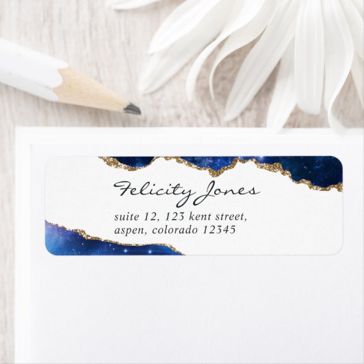 Galaxy Agate Stone Etiket (Insitu)