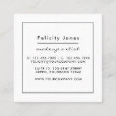 Galaxy Agate Stone Vierkante Visitekaartje (Achterkant)