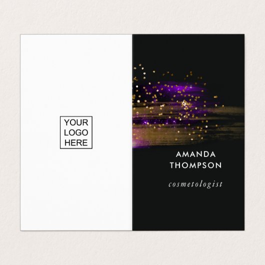 Galaxy Agate Stone Visitekaartje (Buitenkant ongevouwen)