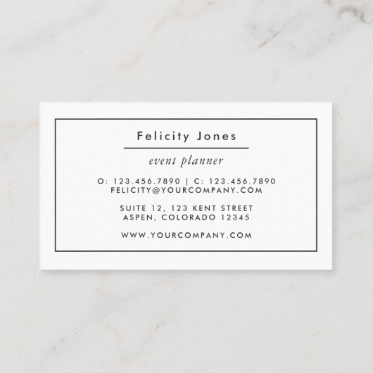 Galaxy Agate Stone Visitekaartje (Achterkant)