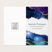 Galaxy Agate Stone Visitekaartje (Buitenkant ongevouwen)