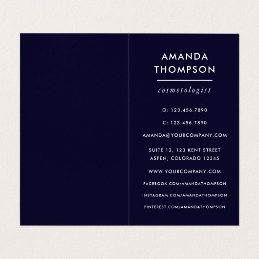 Galaxy Agate Stone Visitekaartje (Binnenkant ongevouwen)