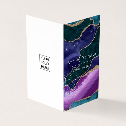 Galaxy Agate Stone Visitekaartje (Buitenkant)