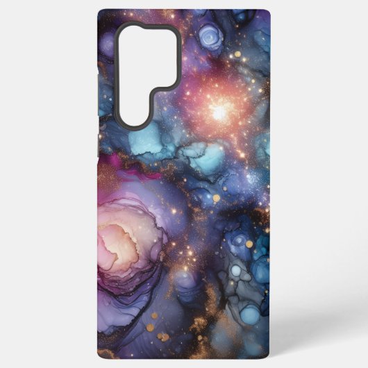 Galaxy Alcohol Ink Samsung Galaxy Hoesje (Achterkant)